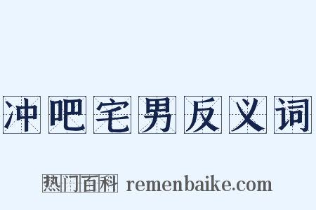 冲吧宅男反义词是什么意思的图片